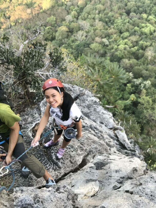 Rock Climbing the Kao Jin Lae, Lopburi, Thailand