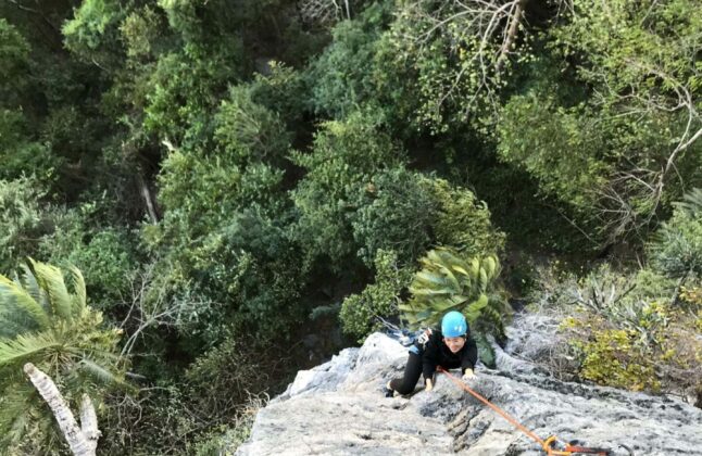 Rock Climbing the Kao Jin Lae, Lopburi, Thailand