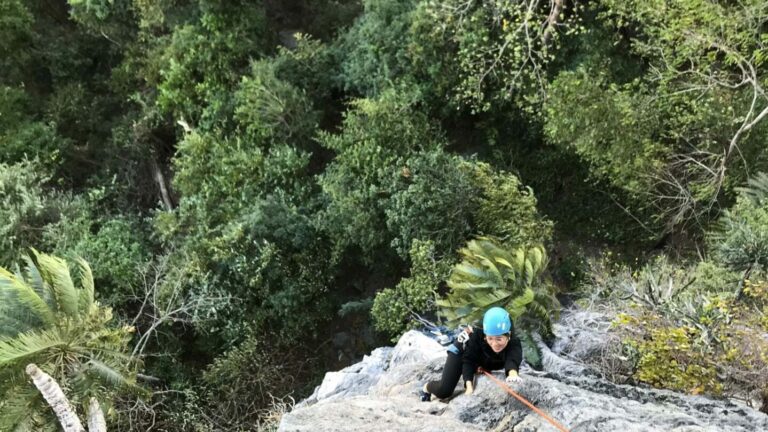 Rock Climbing the Kao Jin Lae, Lopburi, Thailand