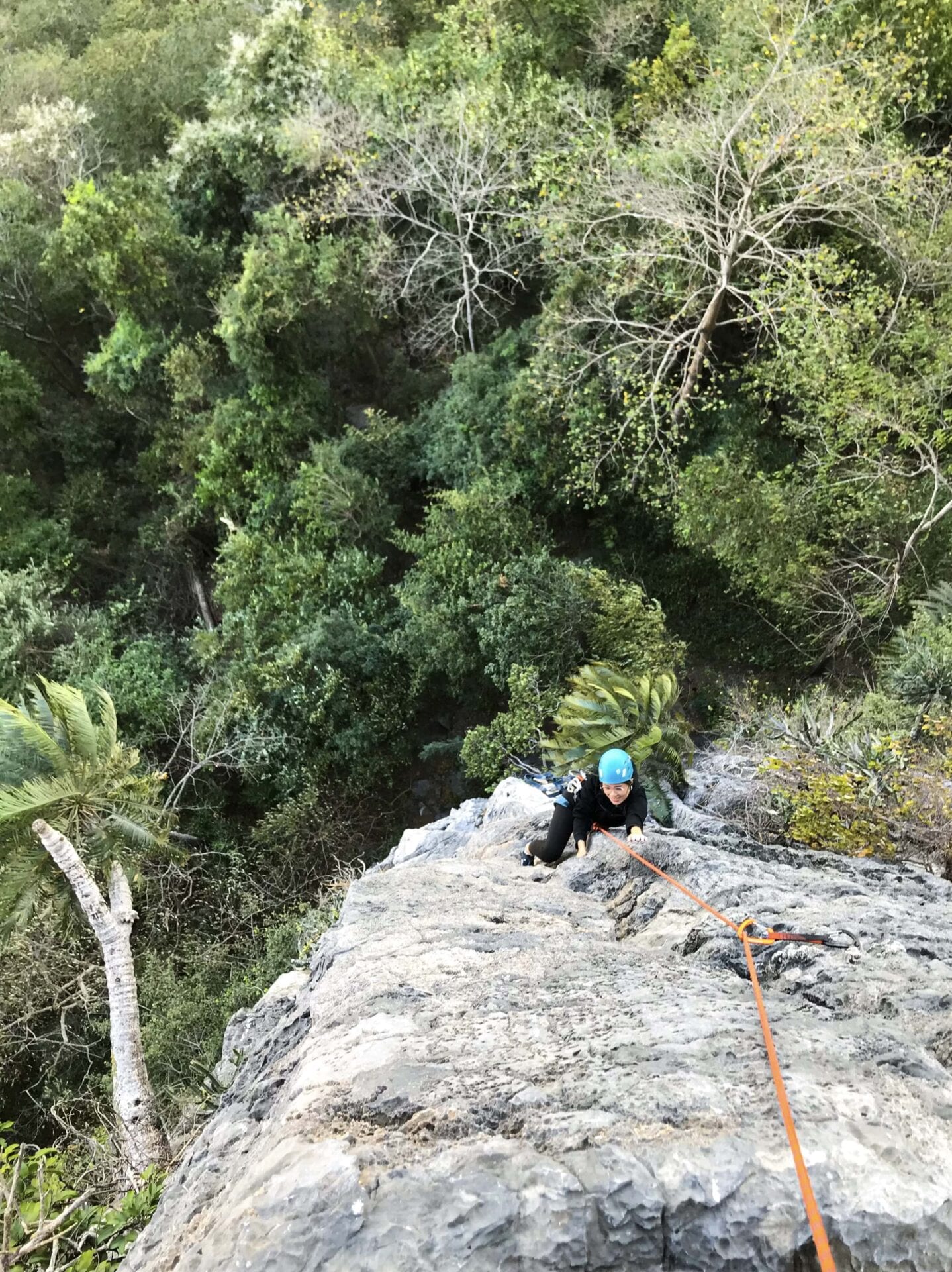 Rock Climbing the Kao Jin Lae, Lopburi, Thailand