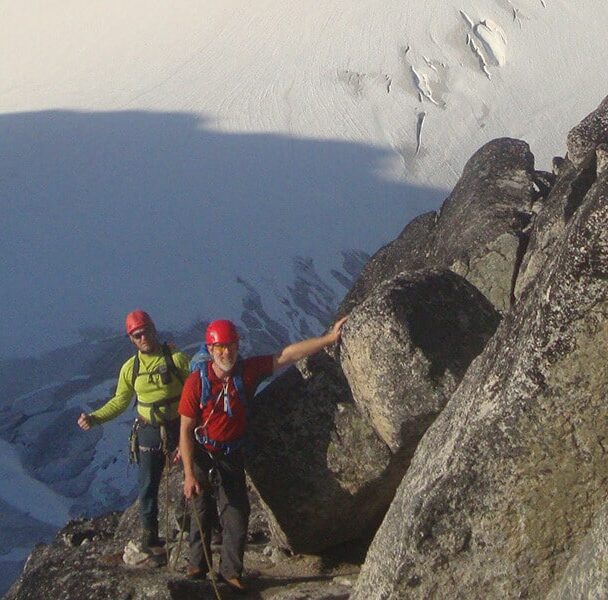 Alpine climbing in the Canadian Rockies