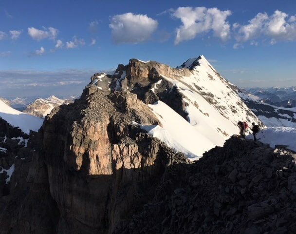 Alpine climbing in the Canadian Rockies