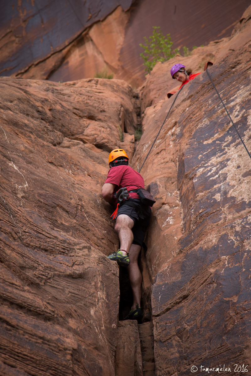 Rock Climbing in Moab, Utah