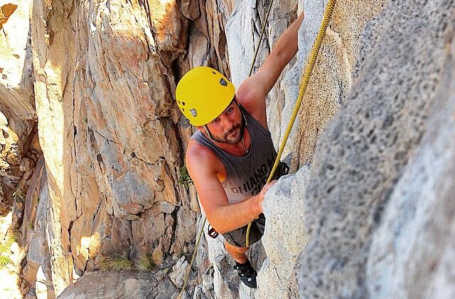 Rock Climbing in Mission Trails Regional Park, San Diego