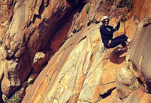 Rock Climbing in Mission Trails Regional Park, San Diego