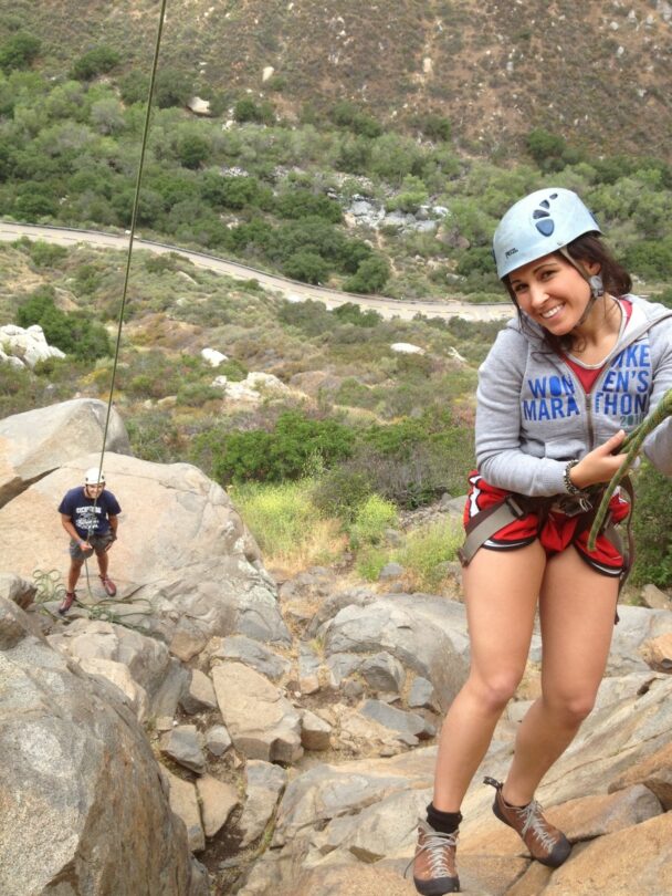 Rock Climbing in Mission Trails Regional Park, San Diego