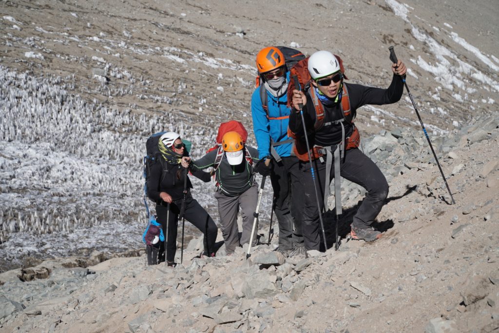Climbing Aconcagua, Argentina