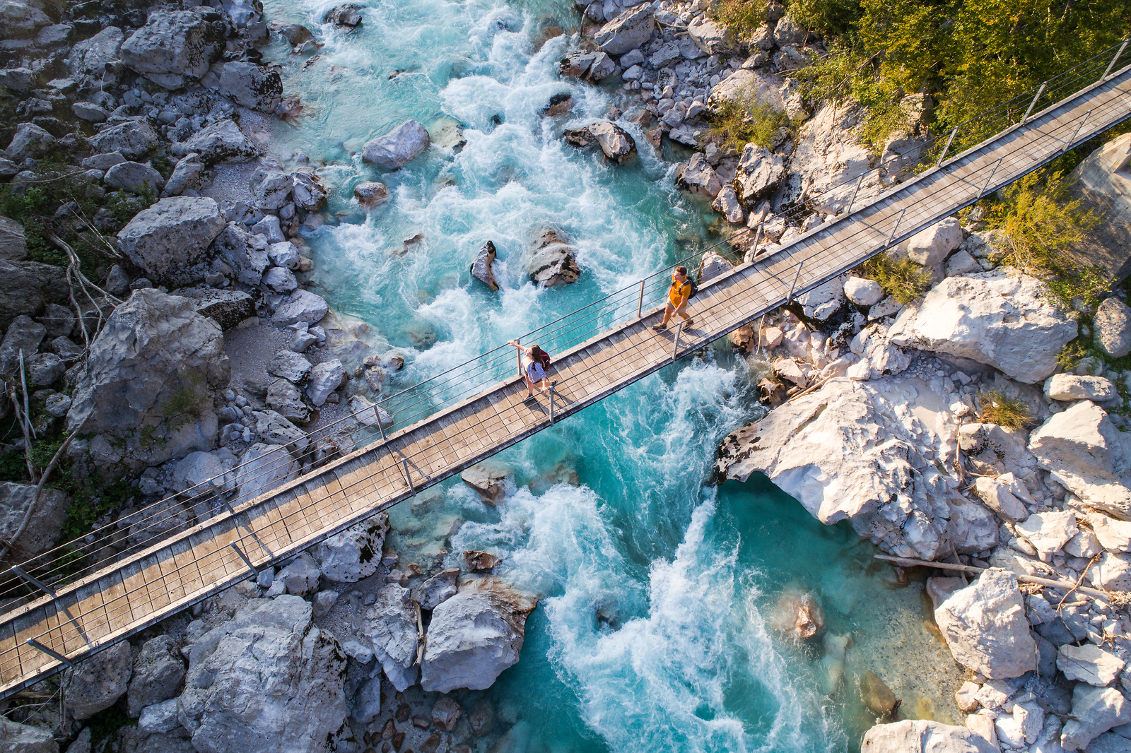 Bridge Brjeka on Soča river