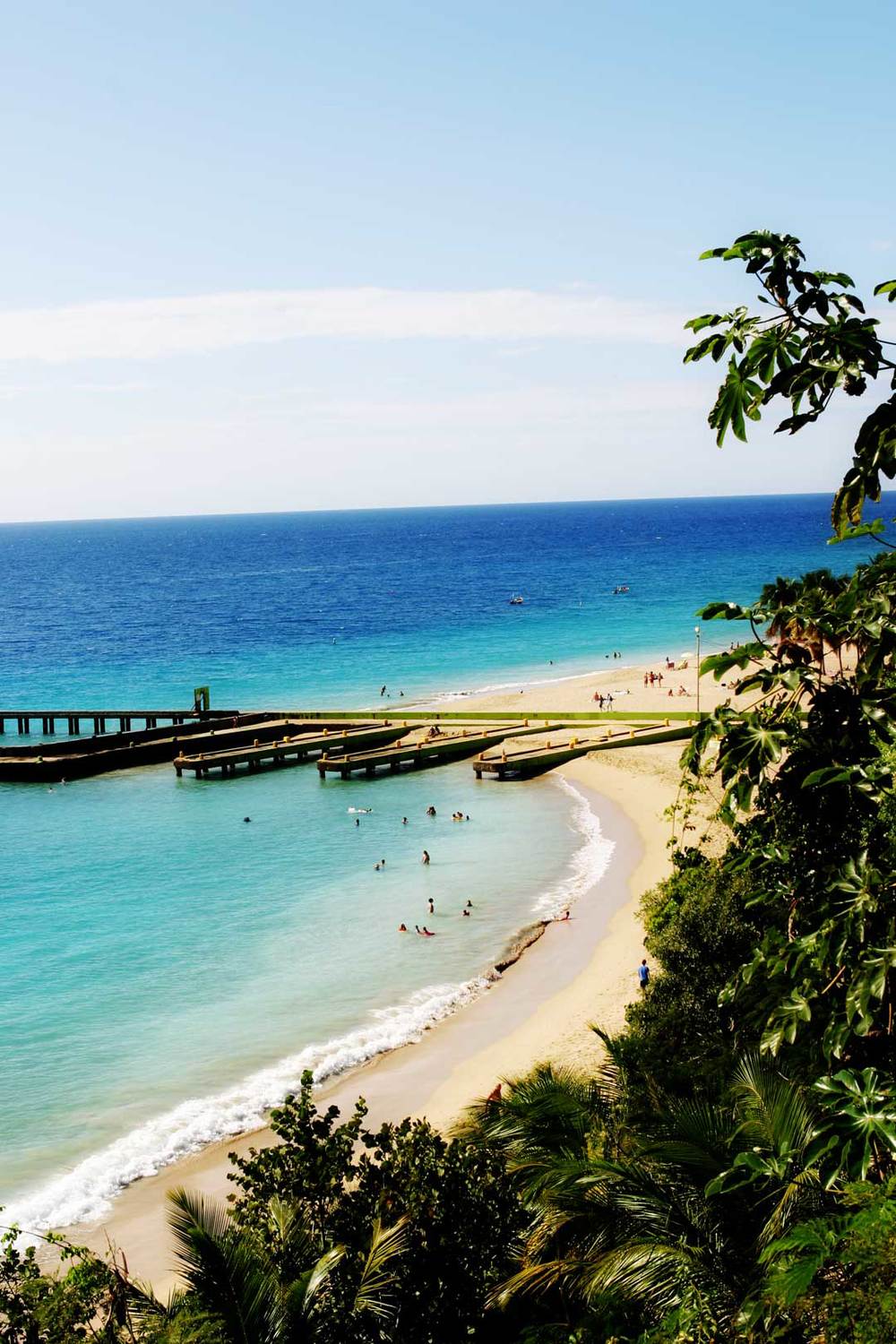 Puerto Rico beaches and a pier