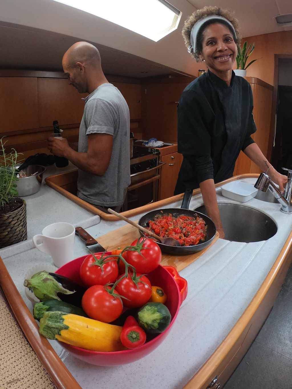 Your own personal chef on the sailboat