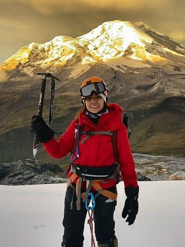 Snowy terrain of Chimborazo, Ecuador