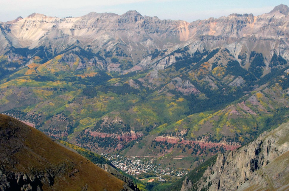 Telluride as seen from Wasatch Peak