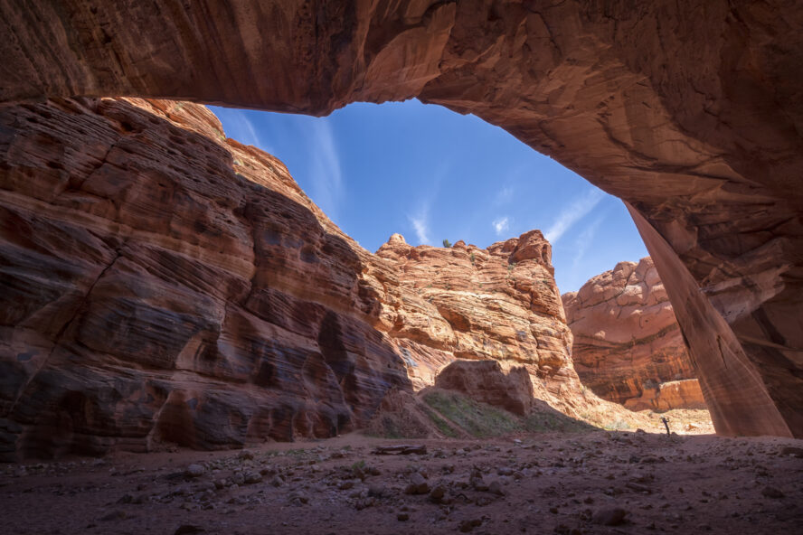 One of the things that make the Paria Canyon Wilderness so special to me are the unique geologic formations, like this alcove in Buckskin Gulch. Hiking here you get to see alcoves, fins, corridors and other unusual features that most people never will.