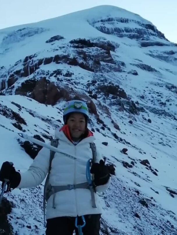 Snowy terrain of Chimborazo, Ecuador
