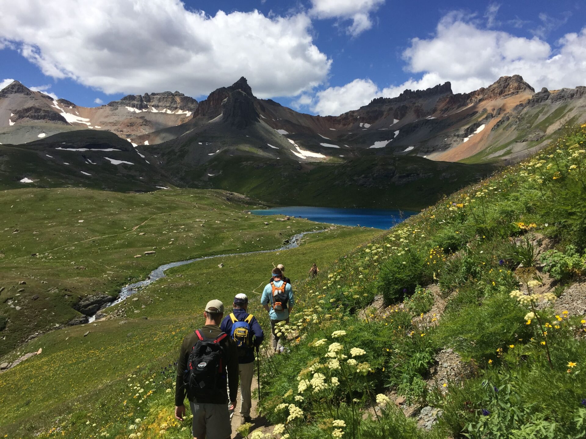 Hiking along a Telluride trail