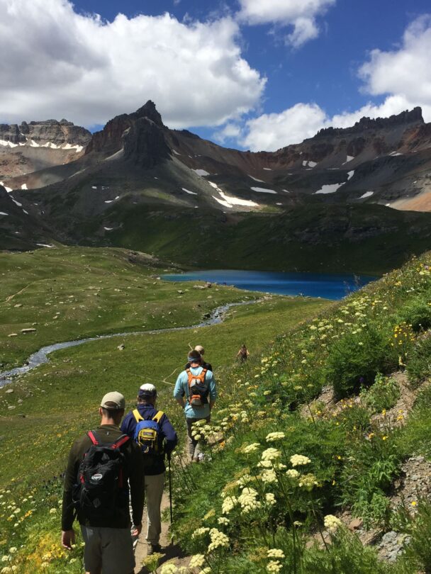 Hiking along a Telluride trail