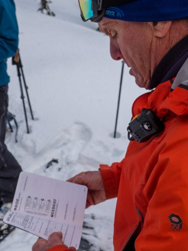 Navigating the snowy terrain