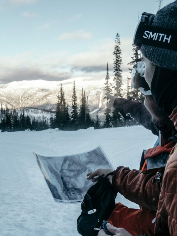 Navigating the snowy terrain