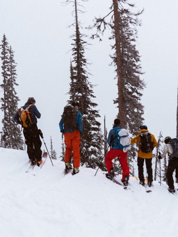 Navigating the snowy terrain