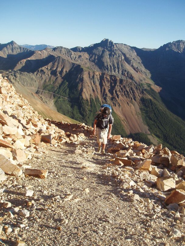 Hiking along a Telluride trail