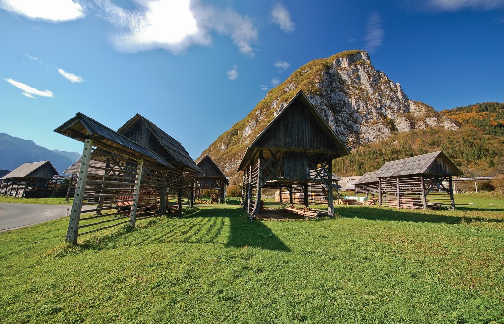 Traditional barn in Bohinj