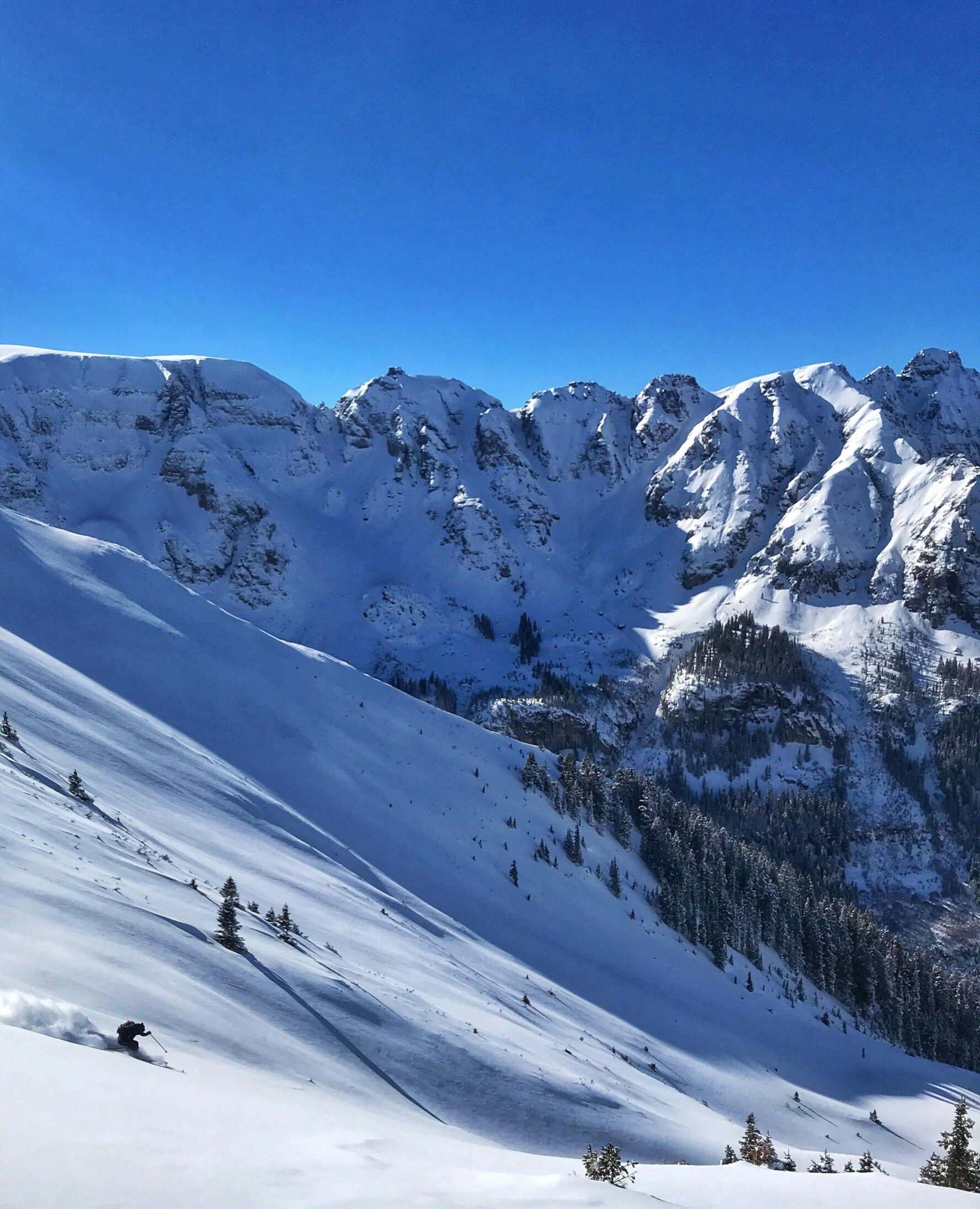 Snowy terrain in Telluride backcountry