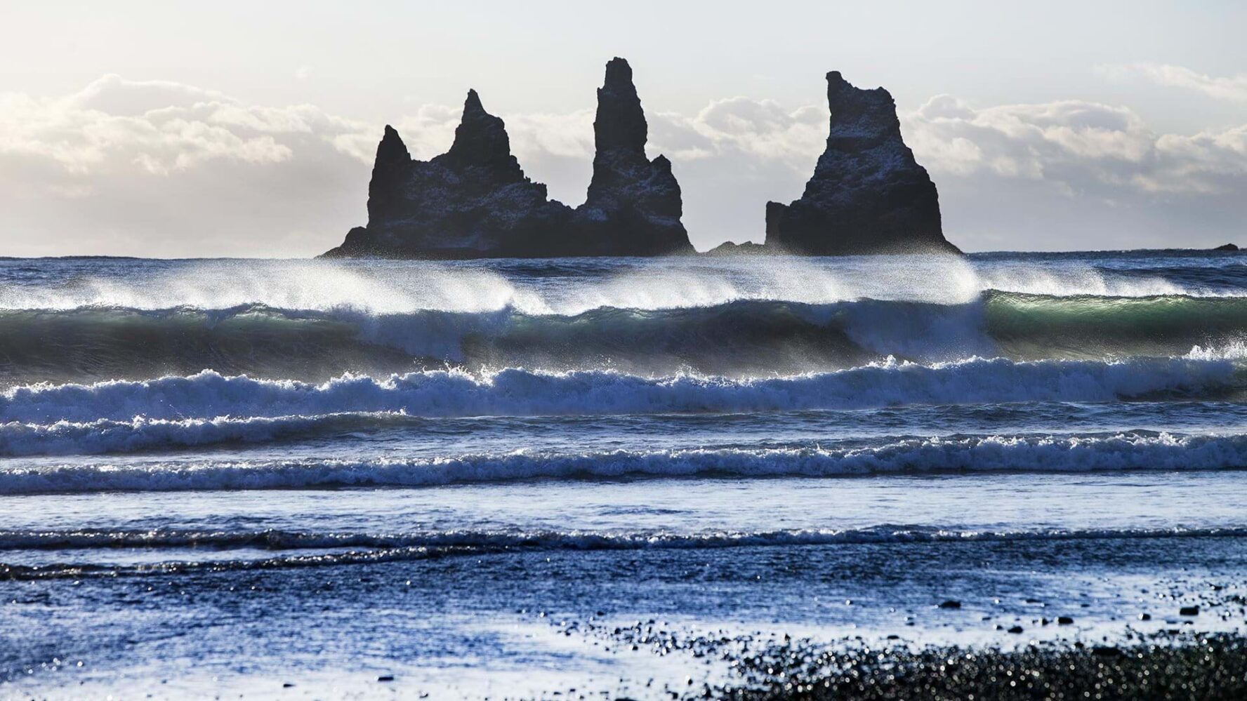 Cliffs along the coast of Iceland