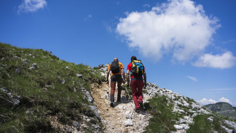 Hiking on Tuscany hill