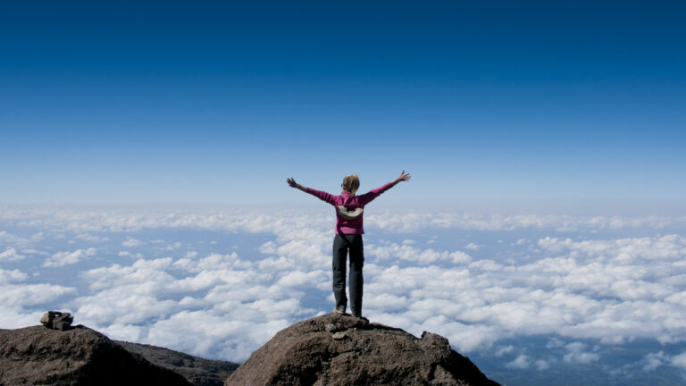 Above the clouds on Kilimanjaro
