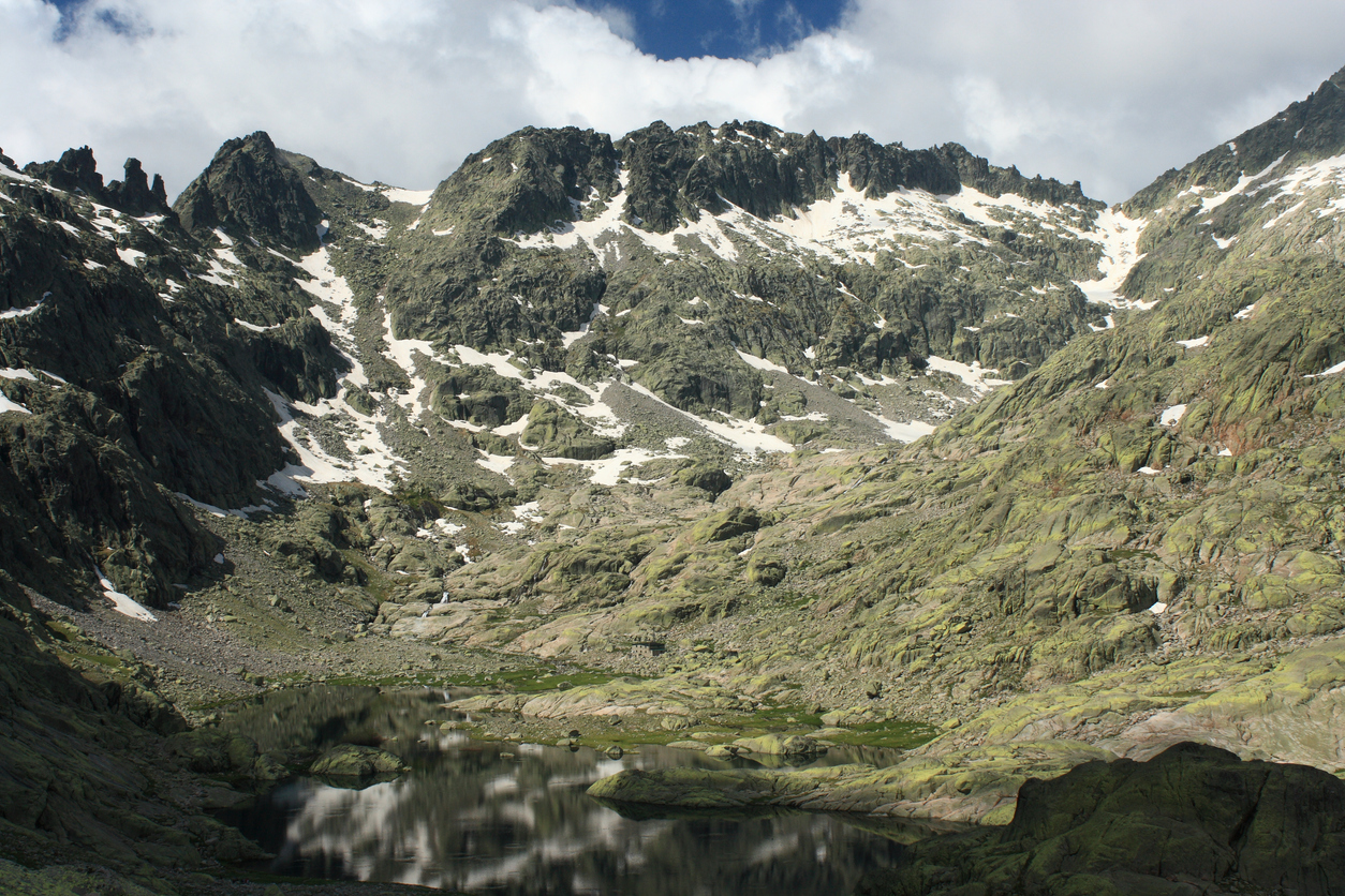 Glacial lake in Sierra de Gredos national park