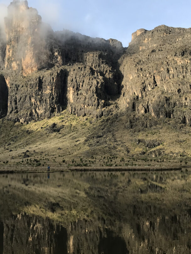River crossing along the Chogoria trail