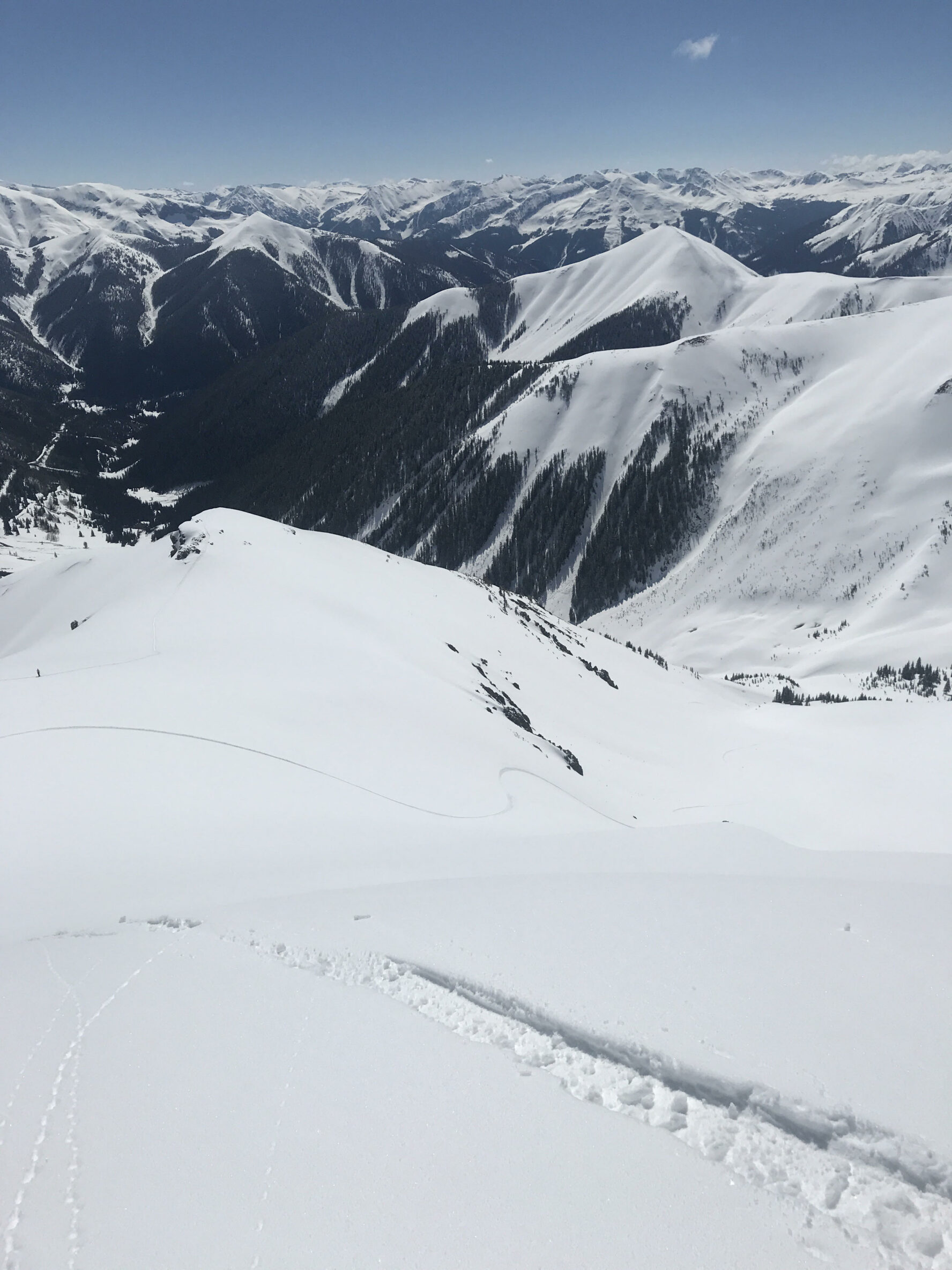 Skiing in San Juan on powdery slopes