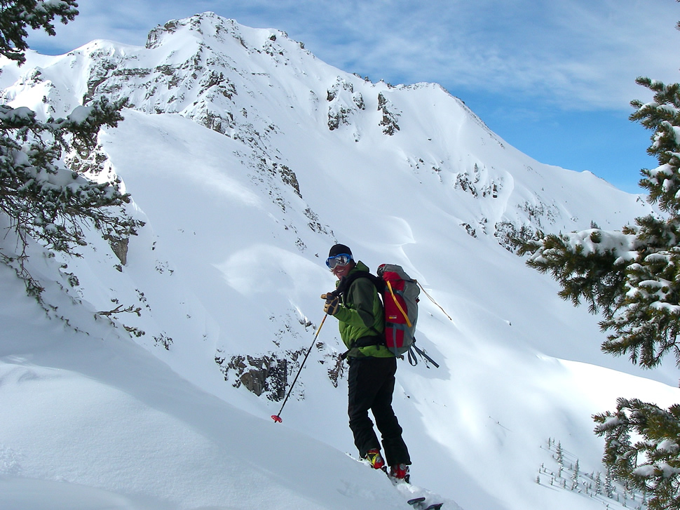 Skinning up the snowy mountains around Telluride