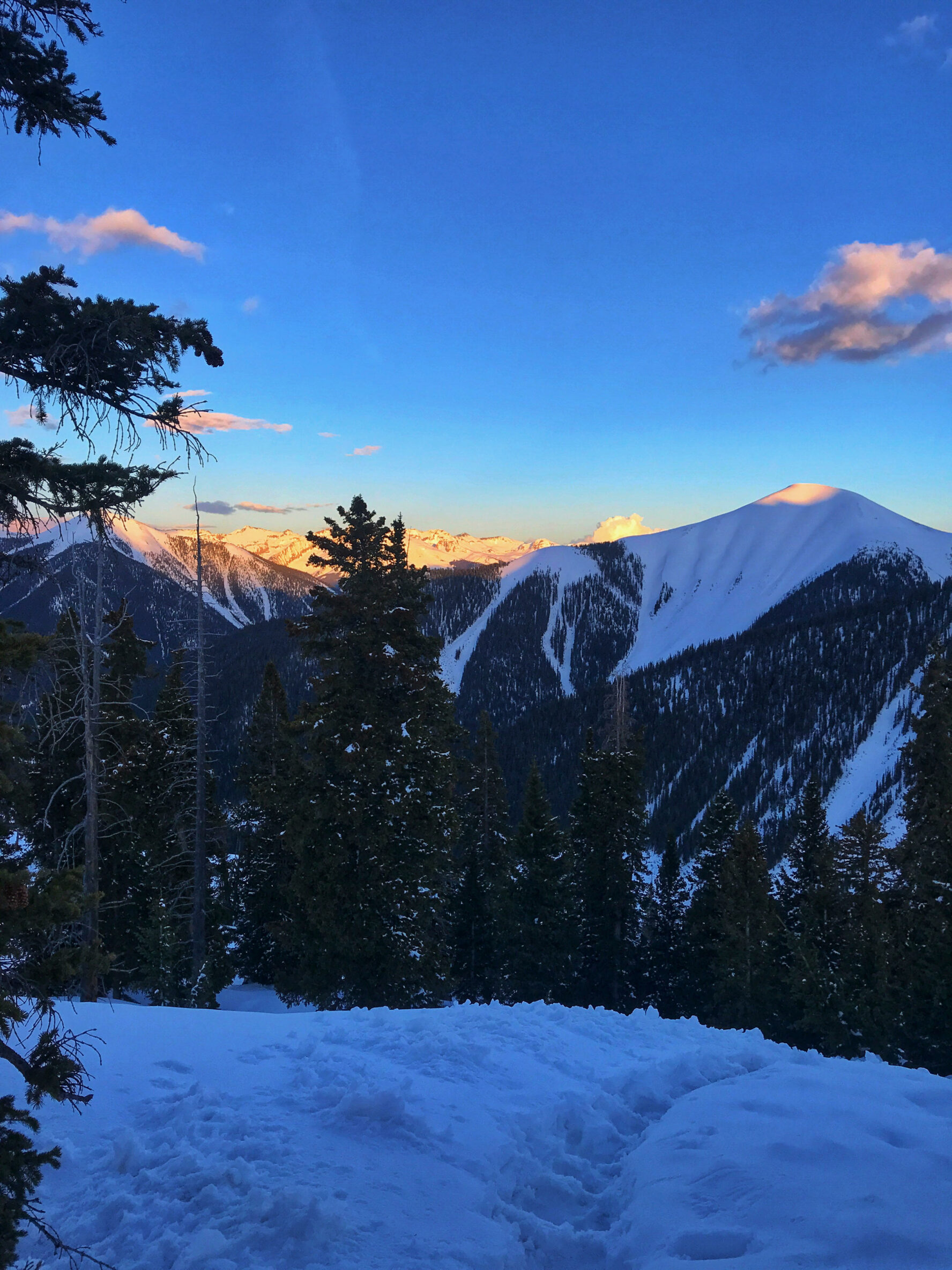 Stunning sunset from the San Juan slopes