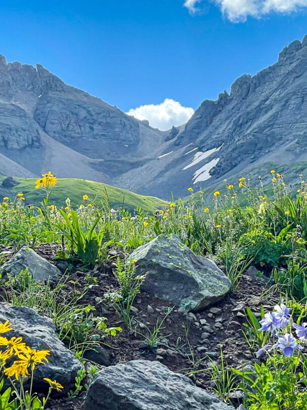 Hiking along a Telluride trail