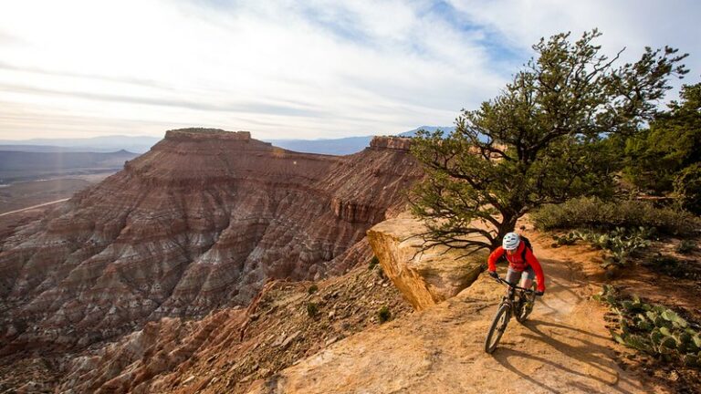 Guided mountain biking on Bryce Canyon