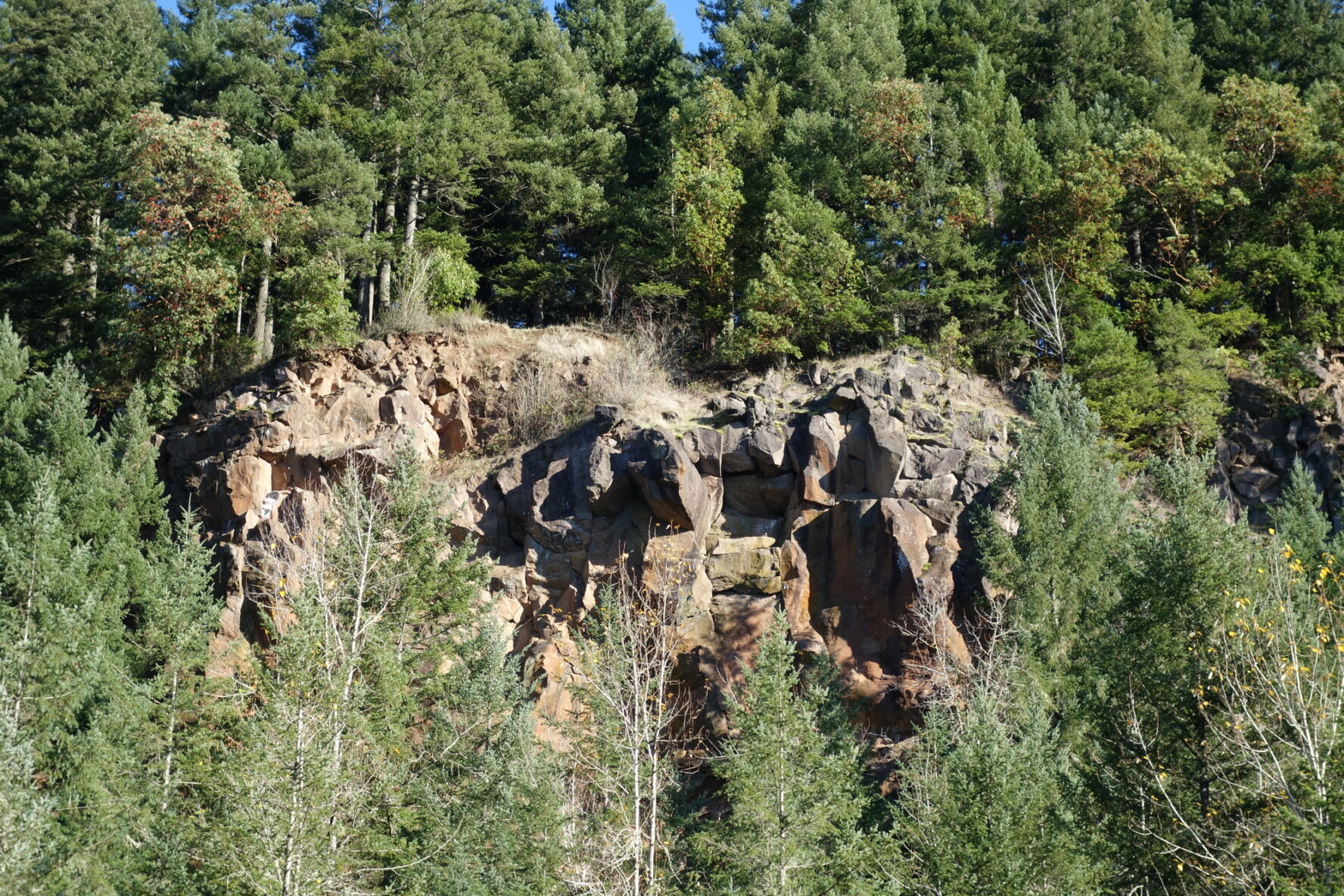The Madrone Wall has a lot more to offer than can be seen from the parking lot. This former quarry has funky shapes, awesome features and great climbing.