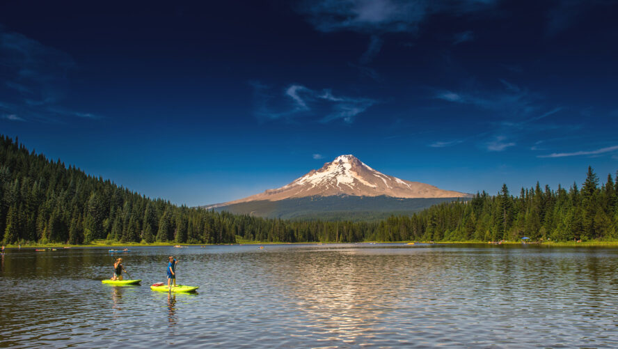 Trillium Lake is a summertime destination, so pack your rafts and swim trunks for your rest days