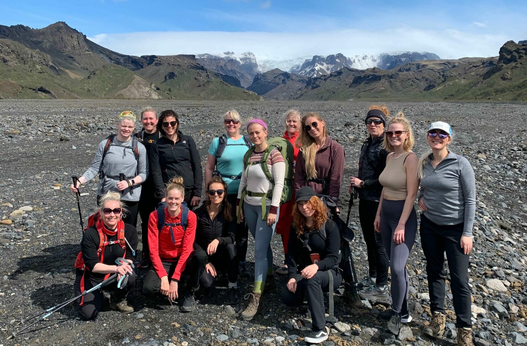 Gather some co-workers, friends, or family and make your way to the Laugavegur trail.