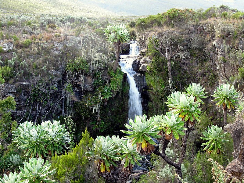Waterfall on the Chogoria Route