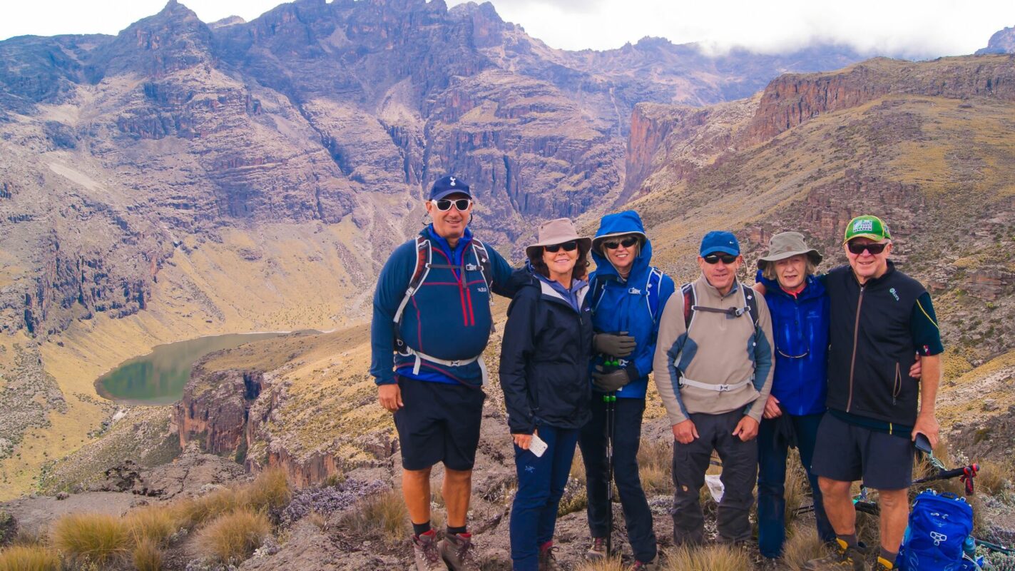 Some hikers standing in front of Gorges Valley
