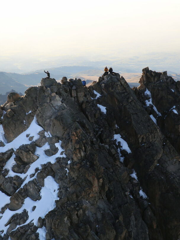 Climbing the North Face Route, Chogoria