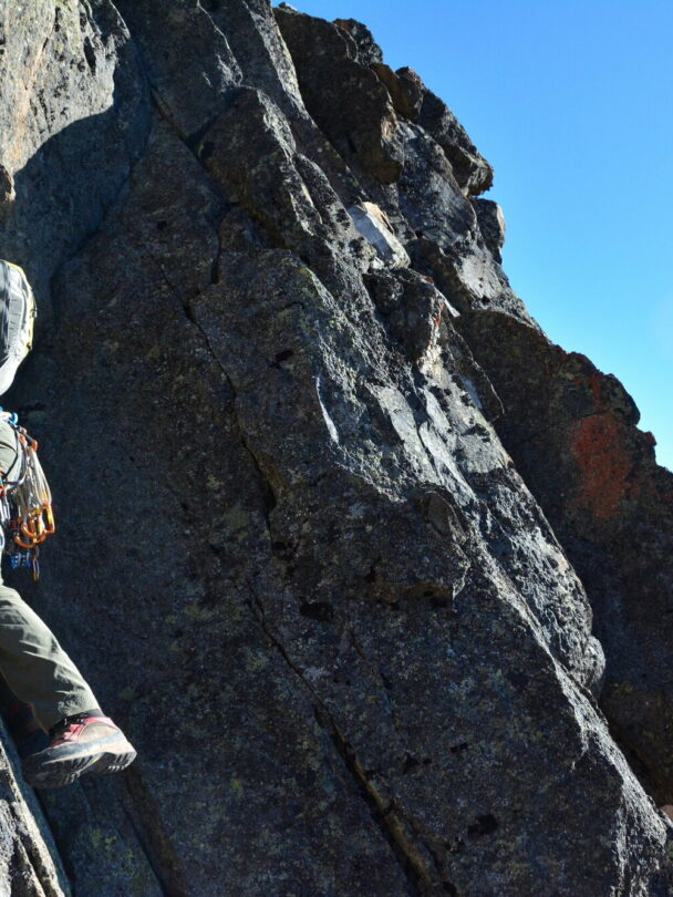 Climbing the North Face Route, Chogoria
