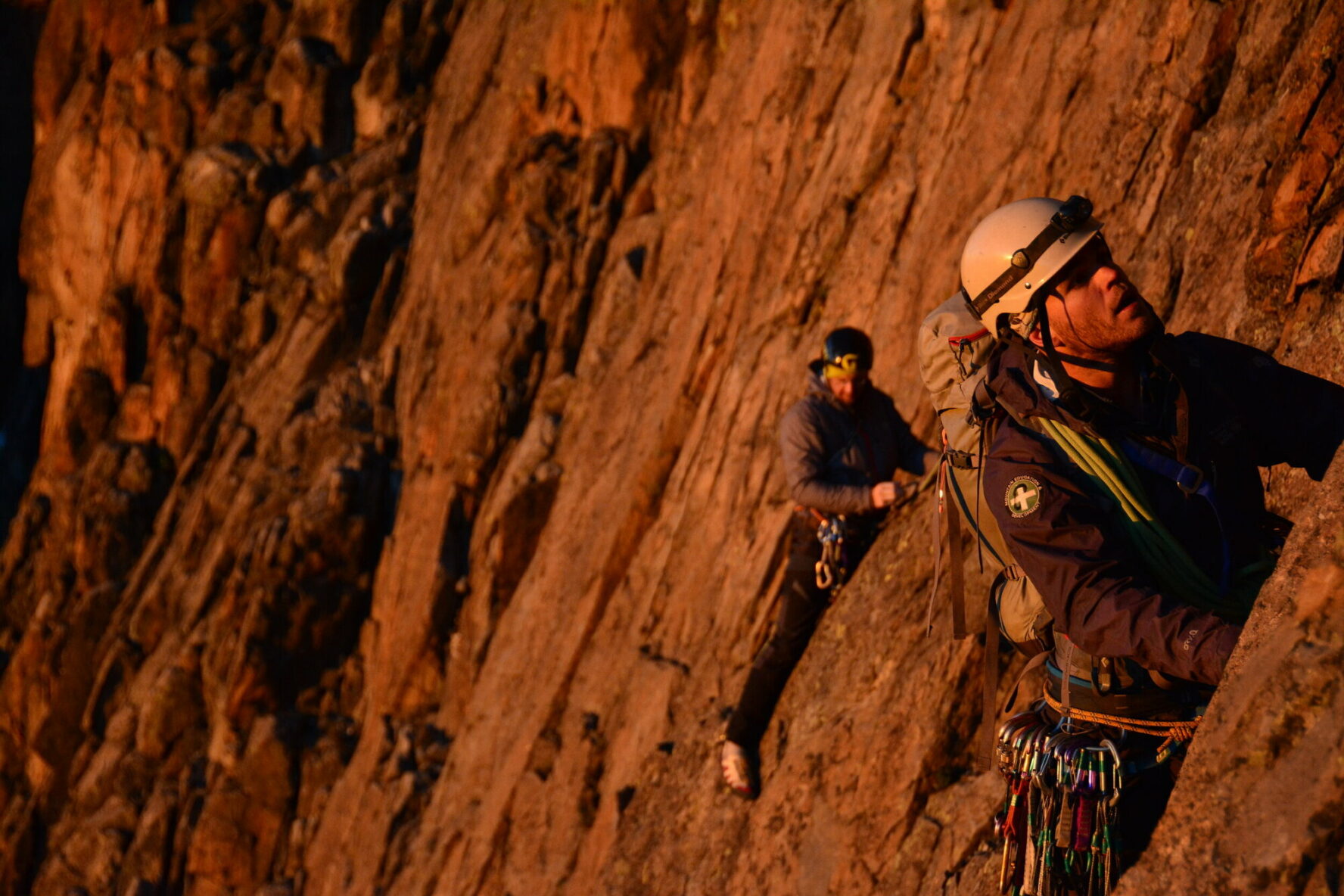 Sunrise on Mt. Kenya’s cliffs