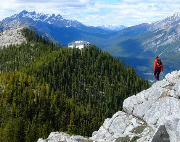 Hiking on Sulphur Mountain