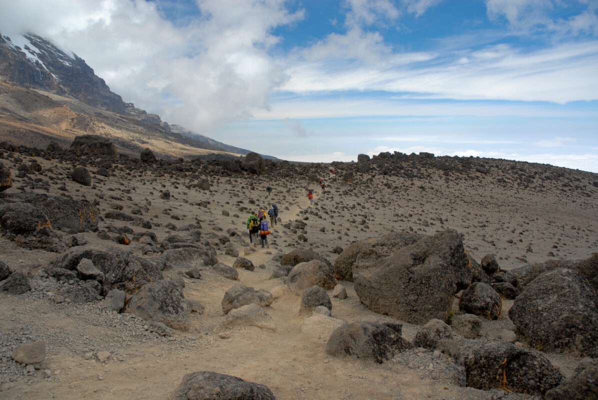 Hikers in the Karanga Valley.