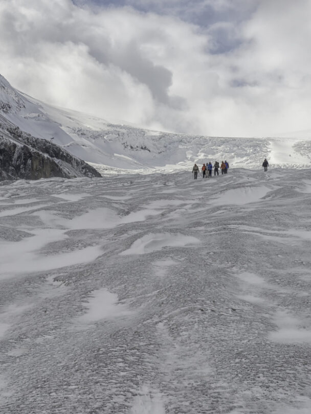 Trekking in the Plain of the Six Glaciers
