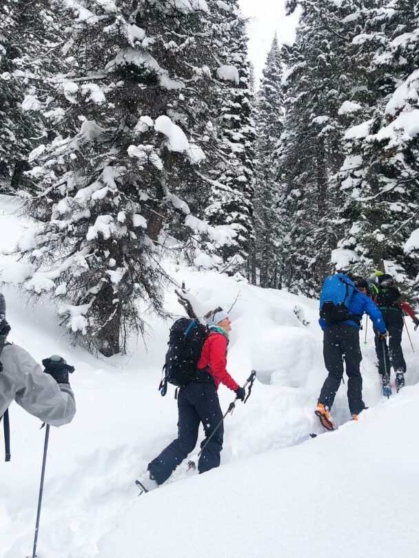 Winter hiking and mountaineering in Mount Washington