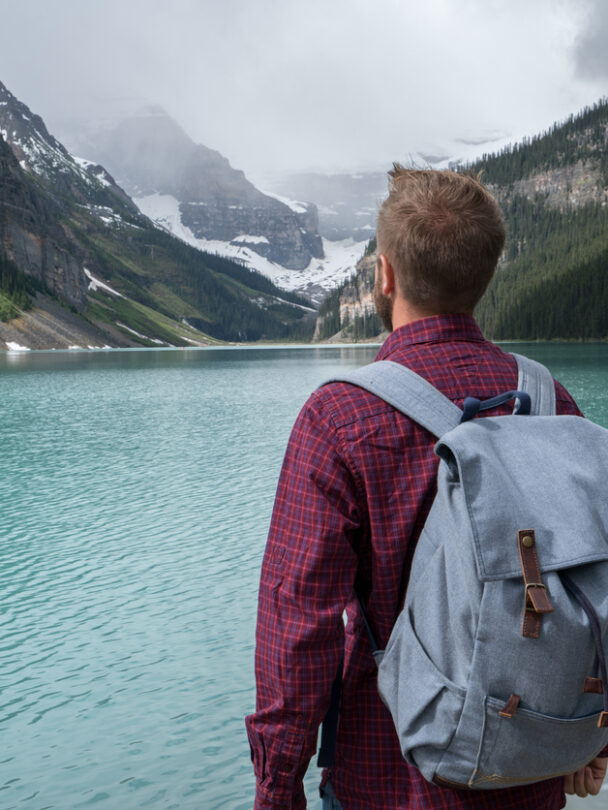 Trekking in the Plain of the Six Glaciers