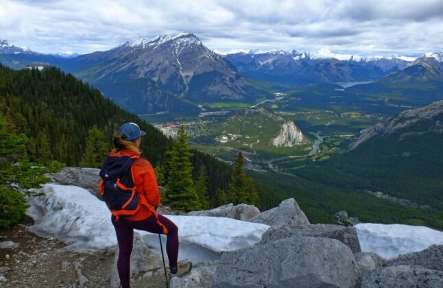 Hiking on Sulphur Mountain